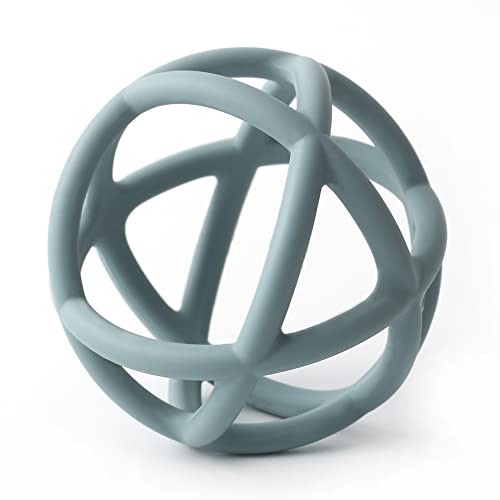 Image of TOPGOMES Baby Teether Ball Toy, BPA Free Silicone Soft Ball Easy to Hold Teether for Babies Ages 6 Months+ (Ether)
