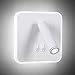 KAWELL 8W Moderno Aplique de Pared LED Luz de Lectura de Pared Giratoria de 350° 3W Focos de Pared LED Lámpara de Pared con Interruptor para Dormitorio Salón Cabecera Sala de Estudio, Blanco 6000K