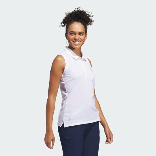 adidas Women's Ultimate365 Solid Sleeveless Polo Shirt4