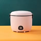 ZQJKL Mini Olla Arrocera con Olla Interior Extraíble Antiadherente/Función de Mantener Caliente Ollas Arroceras Pequeñas 450W / 1.8L,Pink