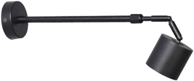 Led Ceiling Spotlights Wall Mounted Accent Spot Lighting Indoor, Adjustable Bedside Reading Lamp Directional Ceiling Light Fixtures, Teleswall Swivel Spotlights/Black-3000K