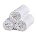 Soft Cuddle 100% Bamboo Muslin Swaddle Blankets | Burp Cloth | Nursing Cover | Changing Pad | Extra Large 47 x 47 inch Ultra Soft Pure White Unbleached Dye Free Unisex for Baby Boy and Girl (3 Pack)