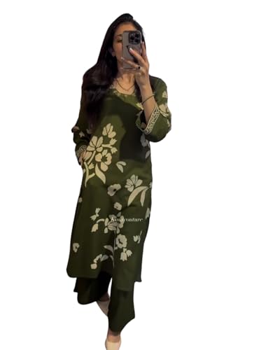 Image of BLOOMORAA BY PRAGYA Kurta Plazo Set for Women's| Printed Rayon Kurti Plazo Black |Womens Rayon Kurta Set with Palazzo Pant
