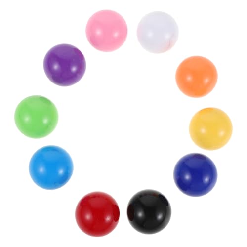 Boules de pétanque pour jardin et plage : lot de 10 boules de 30 mm Healvian