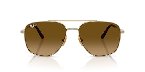 Image of Ray-Ban Unisex Rb8097 William Titanium Square Sunglasses