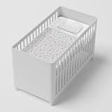 Jogo De Mini Berço Papi Compose Contem 02 Peças, Papi Textil, Cinza