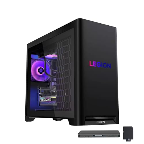 Image of Lenovo Legion Tower 5i Gaming Desktop, Intel Ultra 7 265F, NVIDIA GeForce RTX 5070 12GB GDDR7, 32GB DDR5, 2TB Storage (1TB SSD+1TB Docking Station), HD Audio, RGB Cooling, Wi-Fi 6E, Win 11, Black