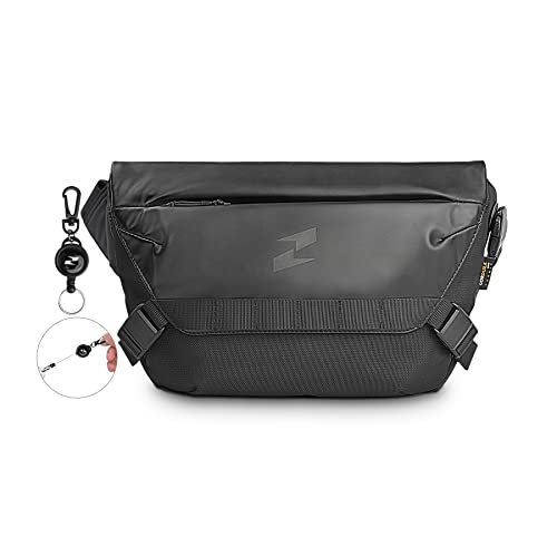 Tajezzo Messenger Bag Cordura Adjustable Straps Unisex Crossbody Shoulder Bag Small Satchel For School Edc Pouch Business Casual Traveling Durable Magnetic Buckle Office Bag #TOP9