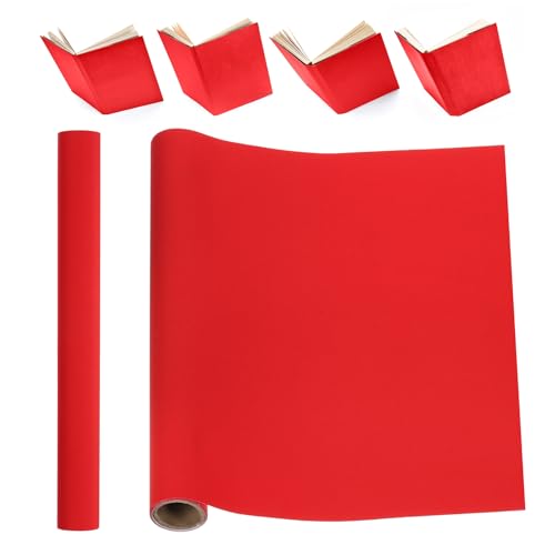 PATIKIL 40x16 Buchbindetuch, Leinen Buchumschlag Buchbinderei Reparaturtuch Buchbindetuch für Buchbinderei Buchkunst Nähen DIY Handwerk, Rot