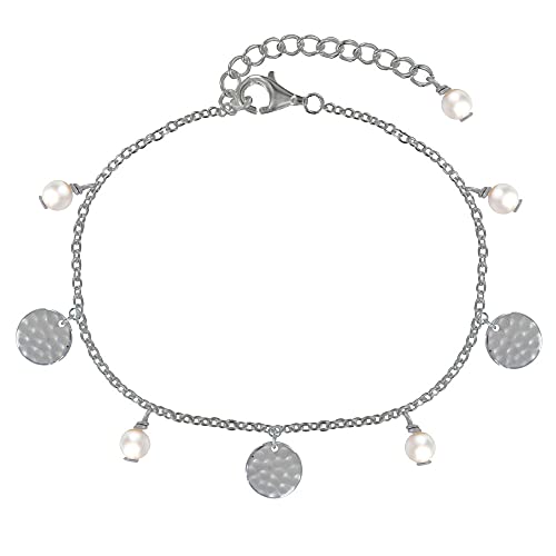 Bracelet Argent 925 Perles Blanches idéal pour illuminer vos tenues chic du quotidien