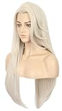 karlery Adult Women Long Wavy Blonde Princess Wig Halloween Cosplay Wig Costume Anime Party Wig