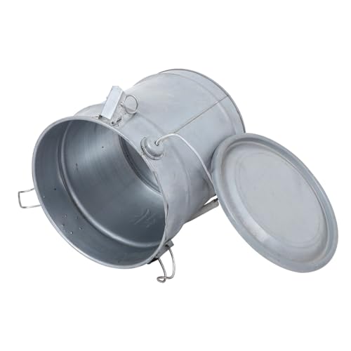 STOBAZA Metal Soil Sample Holder Round Storage Bucket Lid for Lab Soil Collections