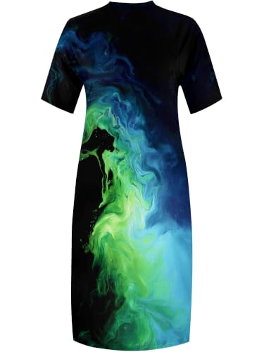 Image of Plus Size Maxi T-Shirt Dress for Women