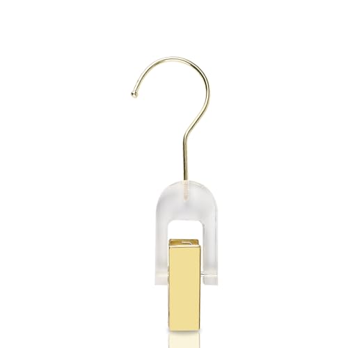 GlamorDove 5Pcs Acrylic Hair Extension Hangers for Wig Holder Laundry Hanging Hook Clips for Hairpin Hairdressers Hangers for Wig Storage Weft Extension Storage Clips