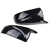 Hosrivae Mirror Cover for E70 E71 X6 2007-2013, M Style Side Wing Mirror Cover Replacement Set, Gloss Black ABS Plastic Pair Compatible with Left - Image 6