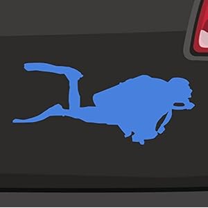 Duikstickers -6 maten 21 kleuren – Dive Sport Vakantie Duiken