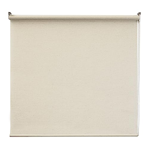 DecoKing Persiana para Ventana Enrollable Horizontal Filtro 100cm Ancho x 180cm Alto Alto Hecha en México Ivory Estilo Moderno Ideal para Uso en Interiores: Cocina, Recamara, etc.