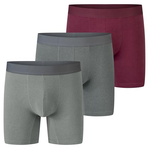 Norcotton Men's Plush Lined Boxer Briefs, Thermal Underwear Regular Leg