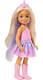 Barbie Dreamtopia Chelsea Unicorn Small Doll with Detachable Tail, Horn Headband Accessory & Lavender Hair, Bends at Waist - Image 2