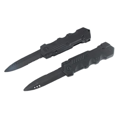 2 pezzi coltello magico che scompare, coltello giocattolo retrattile, coltello teatrale finto, coltello magico, plastica, oggetto scherzoso, oggetti di scena magici, pesce d'aprile per adulti