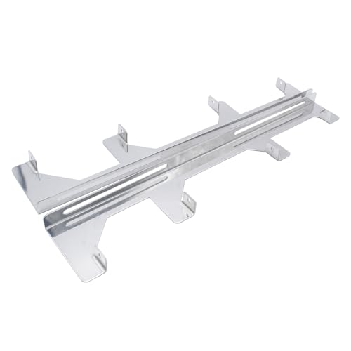 Image of Chrome Linear Spark Plug Wire Separators Divider Loom with Black Valve Cover Fits For Chevy Ford Mopar SBC