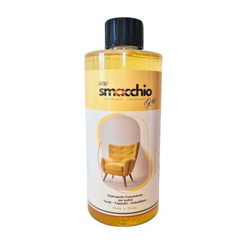 Smacchio Gold, Smacchiatore Detergente Concentrato per Pulire Tessuti, Tappeti, Imbottiture, 500ml