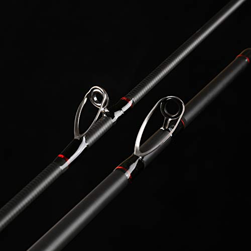 Lurera Catfish Casting Rod 2 Pieces Portable 7’ Heavy Catfishing Rod #TOP5