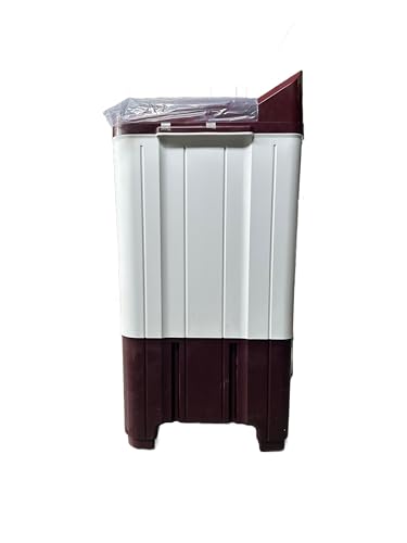 Image of Voltas Beko Semi-Automatic Top Load Washing Machine, 12 Kg Capacity, 5 Star Burgundy