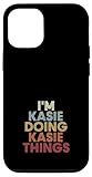 Installation facile Kasie Name Kasie Personalized Name First Given Coque pour iPhone 12/12 Pro