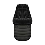 Upriver Outdoor Baby Sleeping Bag Soft Warm Toddler Windproof Bunting Bag for Cold Weather (black)