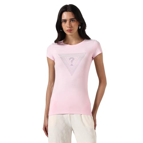 T-shirt Guess Eco Triangle Ombre R3 pour femme en coton écoresponsable