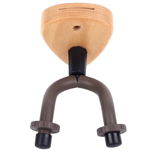 Crochet Mural pour Cintre de Guitare, Large Application, Base en Bois de Hêtre Peu Encombrante, Support Mural de Guitare et Minimaliste pour Violons (Style commun)