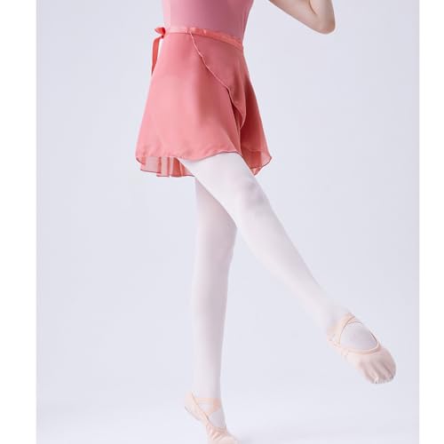 Legou Saia de dança de balé com cadarço ajustável na cintura e cintura curta, rosa, G