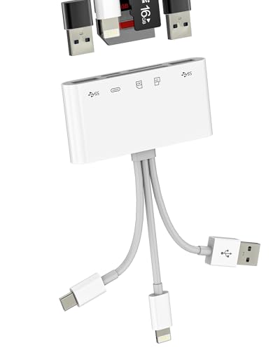Amazon.co.jp: タイプCライトニングUSBハブ（5 in 3）OTG Lightning