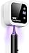 Dosevita Esterilizador de Cepillos Doble UV-C y UV-A, Soporte de Cepillos de Dientes Montado en Pared con Función de Secado por Aire, Ideal para Baño, Uso Personal y Viaje (Blanco)