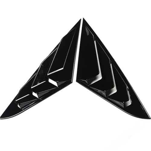 Persiennes de vitre latérale arrière pour Hyundai Lafesta 2019-2023 design noir brillant