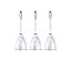 Genuine Philips Sonicare E-Series replacement toothbrush heads for sensitive teeth, HX7053/64, 3-pk