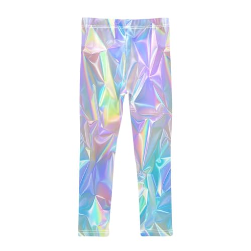 Toddler Girls Leggings Printed Yoga Pants Leggings Create Pastel Holographic for Kids2