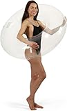 Clear Swim Ring by LΓTELI - Transparent Inflatable Pool Float for Adults & Kids - Minimal Aesthetic for Pool Parties, Summer Fun & Relaxation - Durable & Easy to Inflate