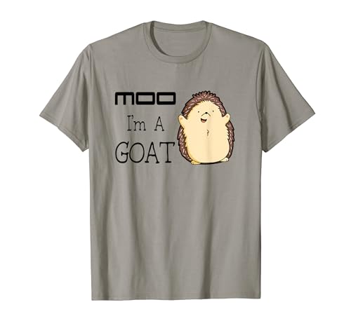 Camiseta divertida con estampado de axolotl con dibujos animados de Moo I'm A Goat Camiseta