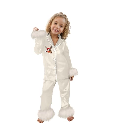 Generisch Pyjama Set Mädchen Schlafanzug Set Langarm Shirt Hose...