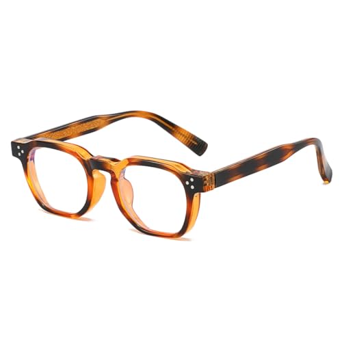 Gafas anti luz azul retro TR90 marrón para pantallas de pc
