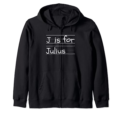 J is for Julius Name Student Kindergarten personalizable Sudadera con Capucha