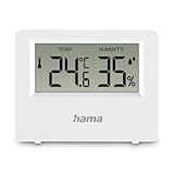 Thermometer und Hygrometer 'Ebro', Digital, für Innen oder Außen, weiß
