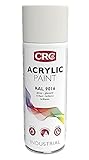 Crc 11683-aa - acrylic paint. pintura acrílica alto brico. secado rápido. ral 9016 blanco tráfico 400 ml