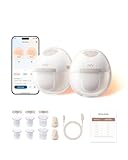 eufy Security Heated Breast Pump Hands-Free E20, Wearable with Innovative HeatFlow, 3 Heat Levels, Optimized Rhythm via App, Hospital-Grade Suction, Leakproof, Ultra-Slim and Quiet for in-Bra Use