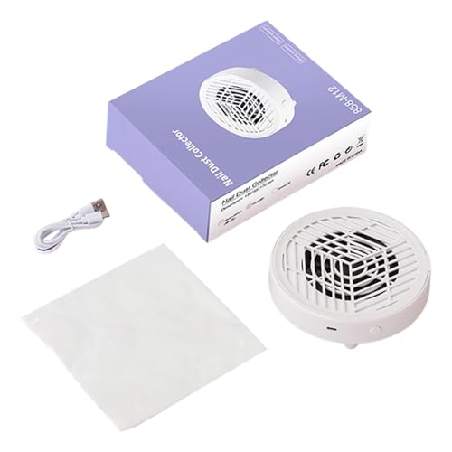 Ventilador de partículas de manicura, de extracción de uñas de 5,91 pulgadas, herramienta de limpieza de suciedad, dispositivo de filtrado eléctrico con succión de alta eficiencia, dispositivo