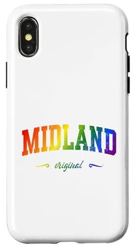 Carcasa para iPhone X/XS Midland Design College Texas LGBTQAI+