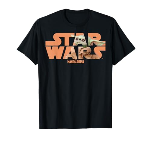 T-shirt Star Wars The Mandalorian avec logo garni de l'Enfant Grogu