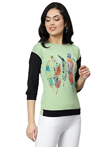 Image of DHRUVI TRENDZ Animal Print Regular Fit Jeans Korean Western Tops for Women Stylish
